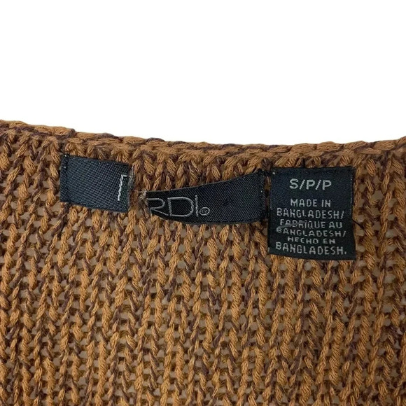 RDI V-Neck Faux Suede Elbow Patch Sweater - Picture 3 of 11